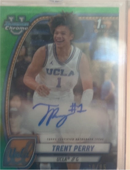 2024-25 Bowman University Chrome #67 Trent Perry — front