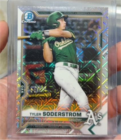 2021 Bowman Chrome Prospects #BCP-217 Tyler Soderstrom — front