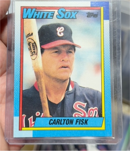1990 Topps #420 Carlton Fisk — front