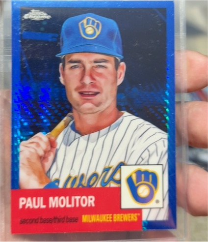 2022 Topps Chrome Platinum Anniversary #255 Paul Molitor Milwaukee Brewers — front