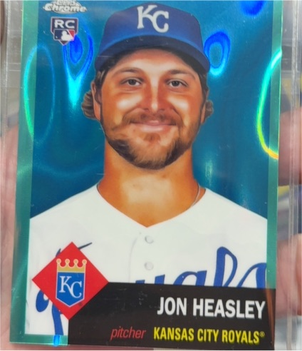 2022 Topps Chrome Platinum Anniversary #266 Jon Heasley Rookie — front