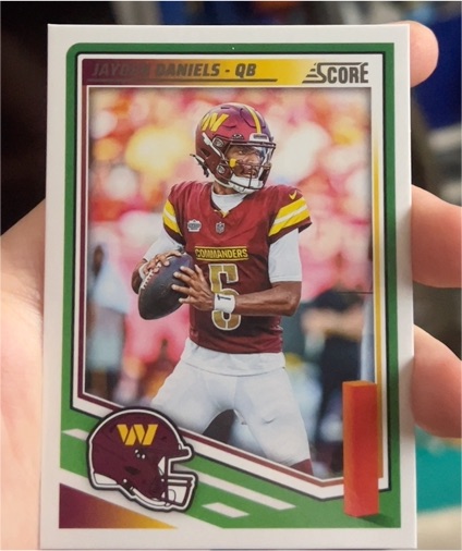 2025 Panini Score #195 Jayden Daniels — front