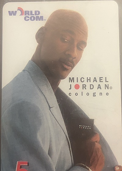 Michael Jordan Cologne Promotional Card — front
