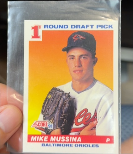 1991 Score #383 Mike Mussina — front