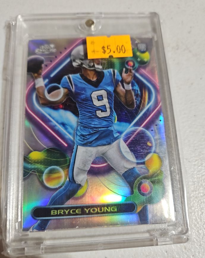 2023 Topps Composite #251 Bryce Young Cosmic Chrome Rookie Card — front