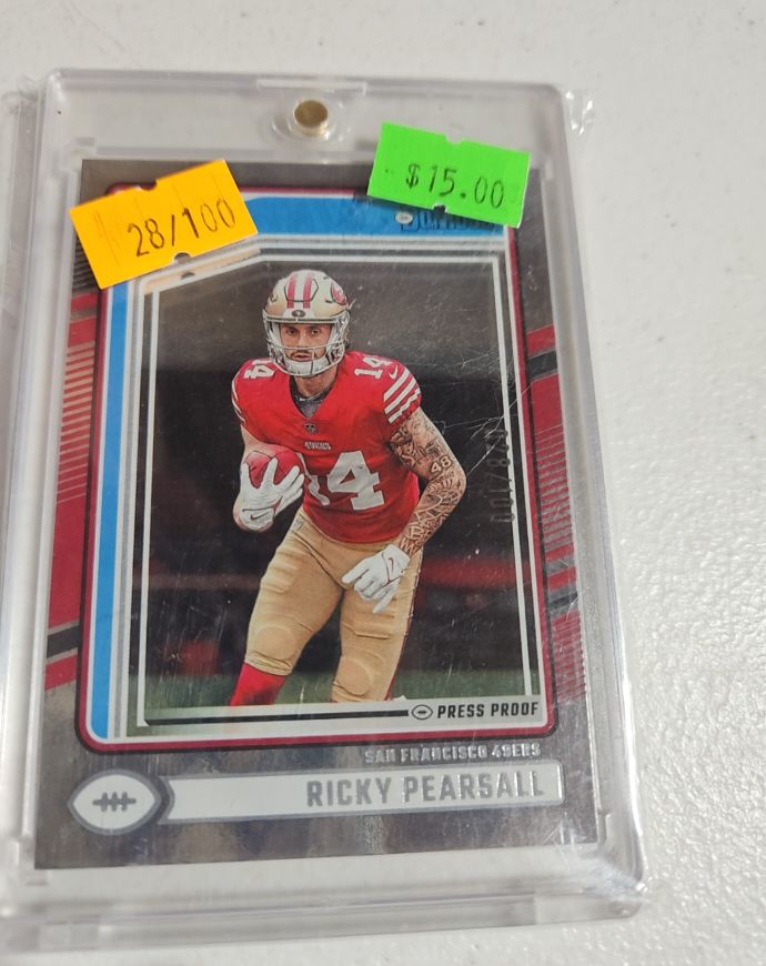 2024 Panini Donruss #318 Ricky Pearsall Red Press Proof — front