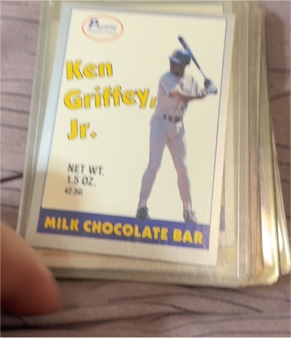1989 Pacific Ken Griffey Jr. Milk Chocolate Bar Wrapper — front