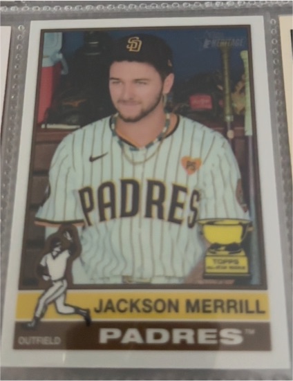 2025 Topps Heritage #422 Jackson Merrill — front