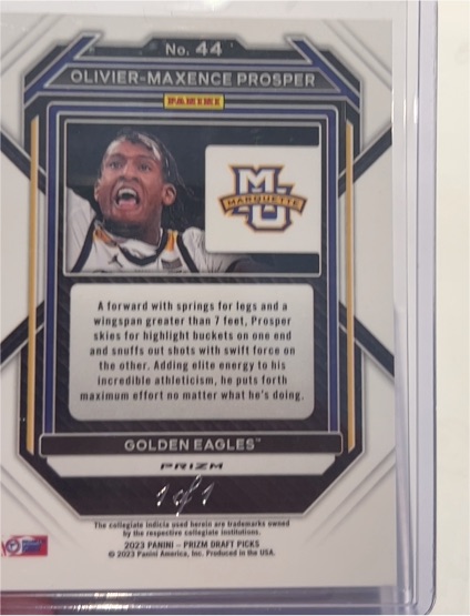 2023 Panini Prizm Draft Picks #44 Olivier-Maxence Prosper — front