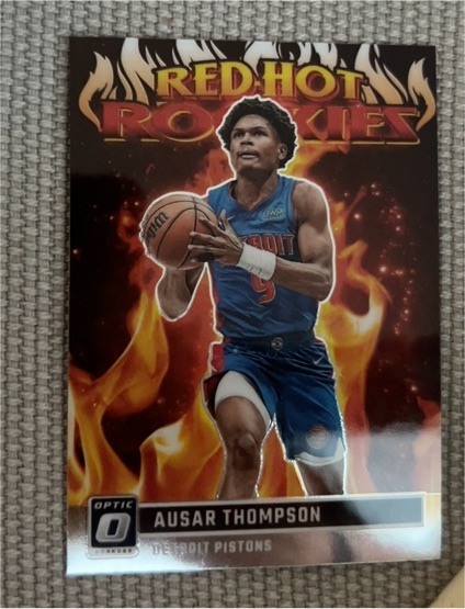 2023-24 Panini Donruss Optic #8 Ausar Thompson Red Hot Rookies — front