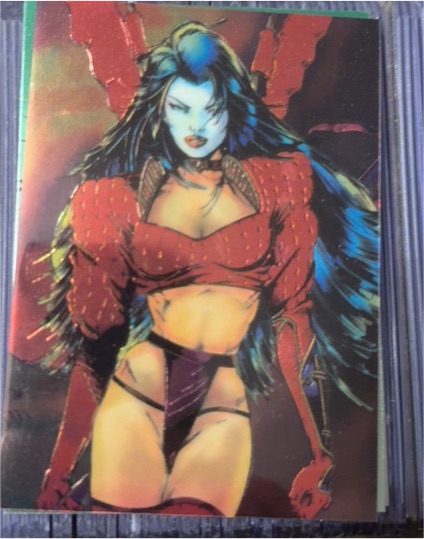 1995 Comic Images Shi All-Chromium Promo Card — front