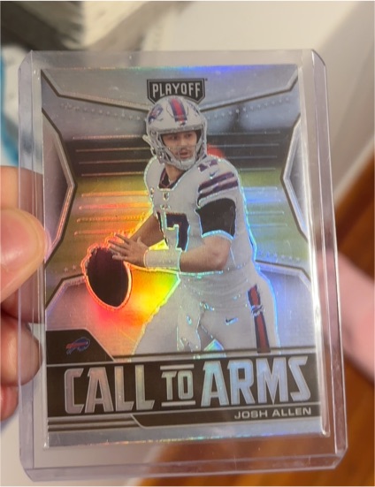 2021 Panini Playoff #CA-JAL Josh Allen Call to Arms — front
