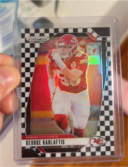 2024 Panini Prizm George Karlaftis Black & White Checkerboard — front