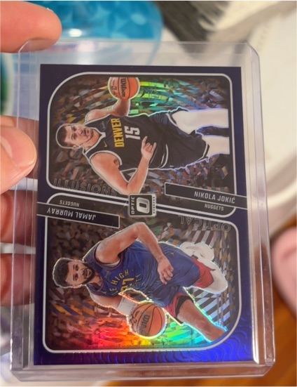 2023-24 Panini Donruss Optic Optical Illusions #3 Nikola Jokić, Jamal Murray — front