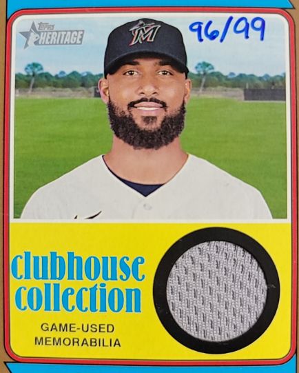 2023 Topps Heritage Clubhouse Collection Relics #CCR-CY Christian Yelich — front