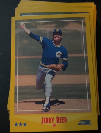 1988 Score #488 Jerry Reed Seattle Mariners — front