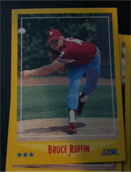 1988 Score #492 Bruce Ruffin — front