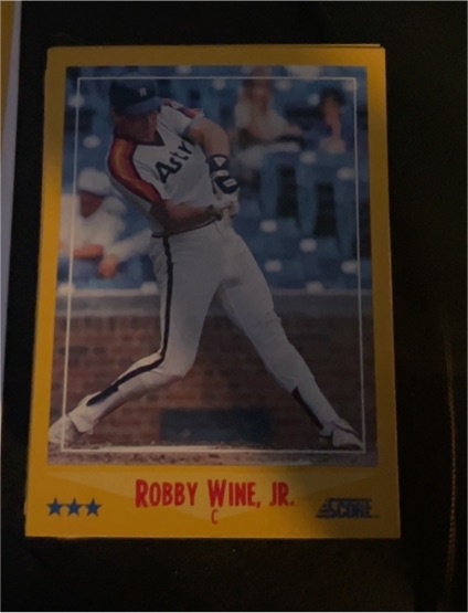 1988 Score #496 Robby Wine Jr. — front