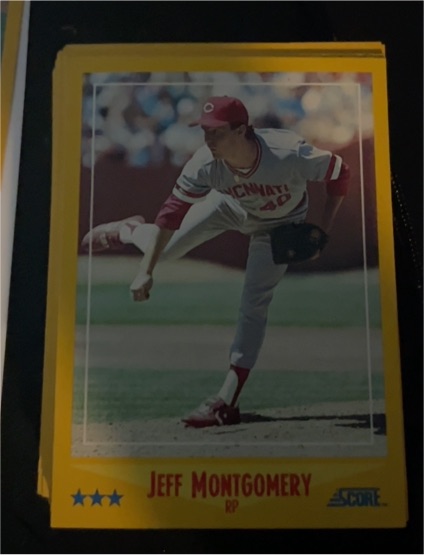 1988 Score #497 Jeff Montgomery — front