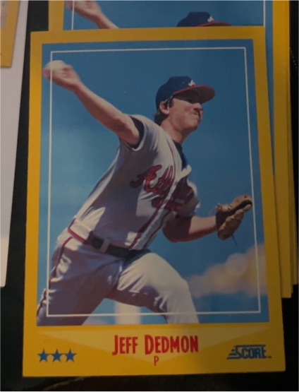 1988 Score #498 Jeff Dedmon — front