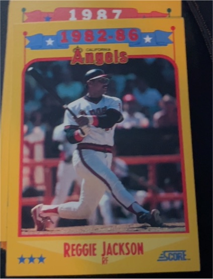 1988 Score #503 Reggie Jackson California Angels — front