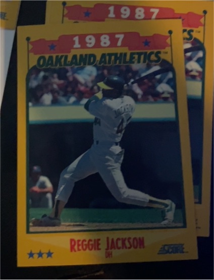 1988 Score #504 Reggie Jackson Oakland Athletics — front