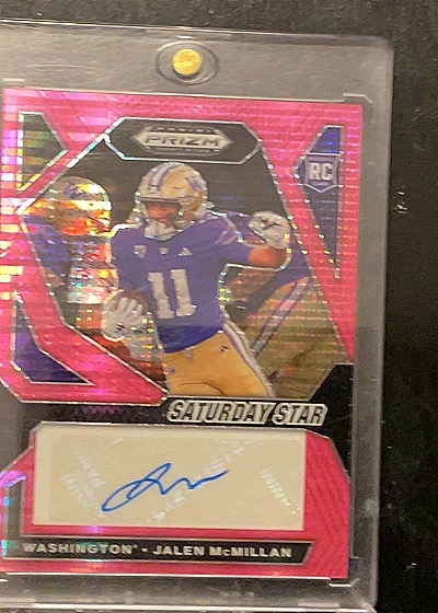 2024 Panini Prizm Draft Picks Saturday Star #SSS-JMN Jalen McMillan — front