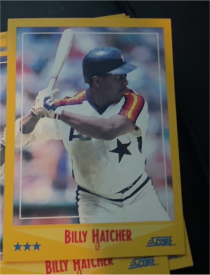 1988 Score #505 Billy Hatcher Houston Astros — front