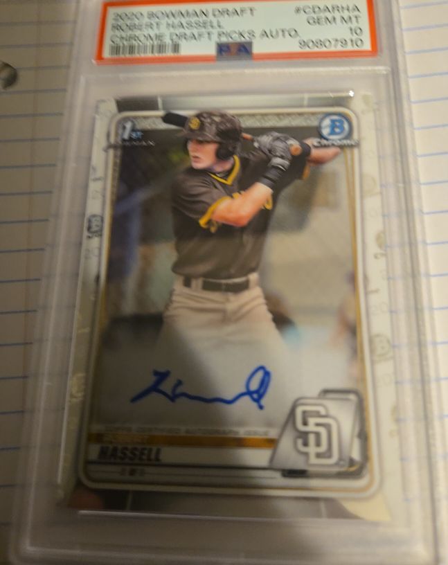 2020 Bowman Draft Chrome #CDA-RHA Robert Hassell — front