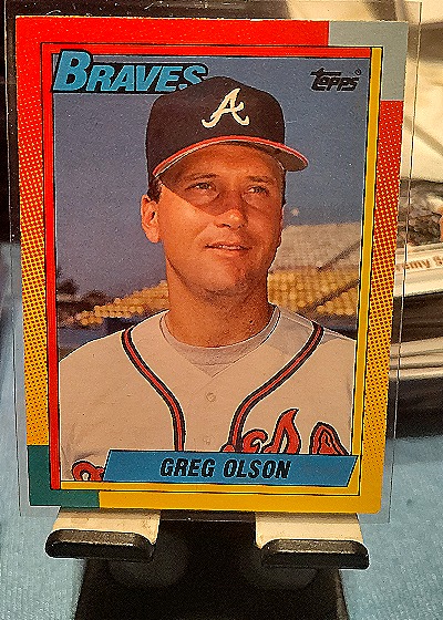 1990 Topps Traded #84T Greg Olson — front