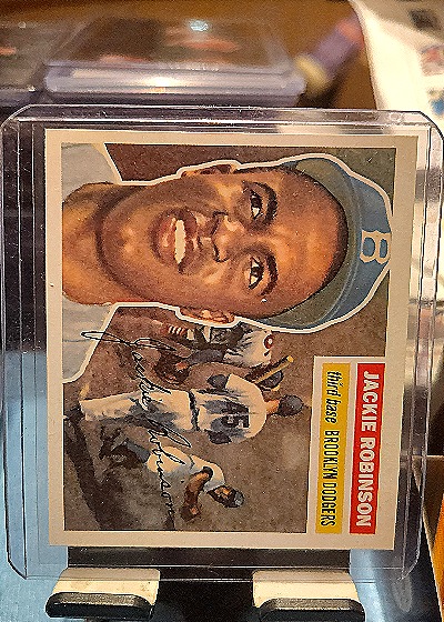 1956 Topps #42 Jackie Robinson — front