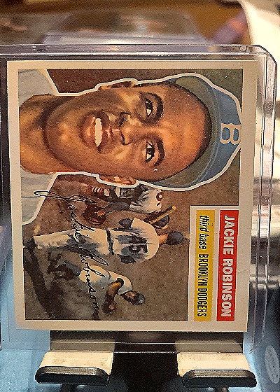 1956 Topps Baseball #42 Jackie Robinson — front