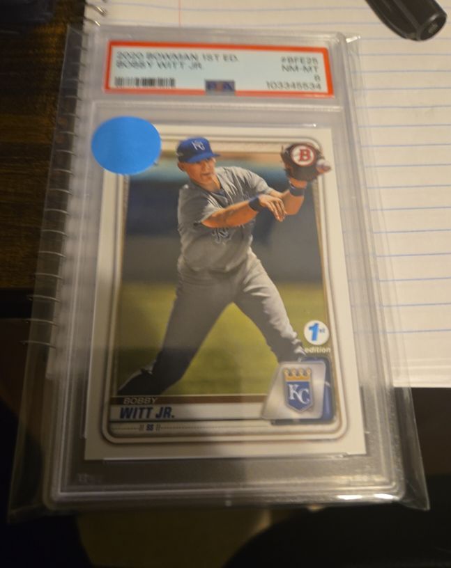 2020 Bowman 1st Edition #BFE-25 Bobby Witt Jr. — front