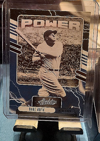 2021 Panini Absolute Baseball #PO-1 Babe Ruth Power Insert — front