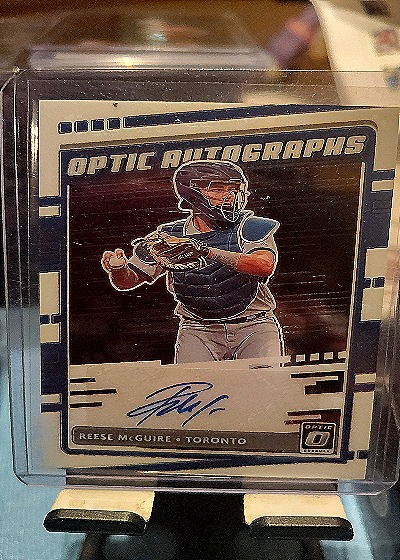 2020 Donruss Optic Autographs #OA-RM Reese McGuire — front