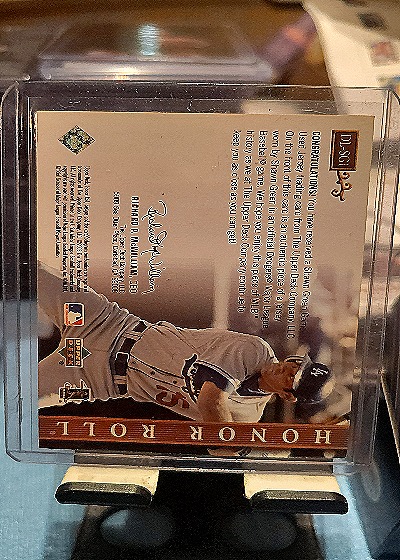 2003 Upper Deck Honor Roll Dean's List Jerseys #DL-SG1 Shawn Green — back
