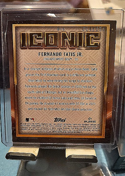 2023 Bowman Chrome #BI-3 Fernando Tatis Jr. — back