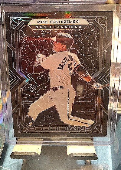 2022 Panini Chronicles Obsidian #54 Mike Yastrzemski — front