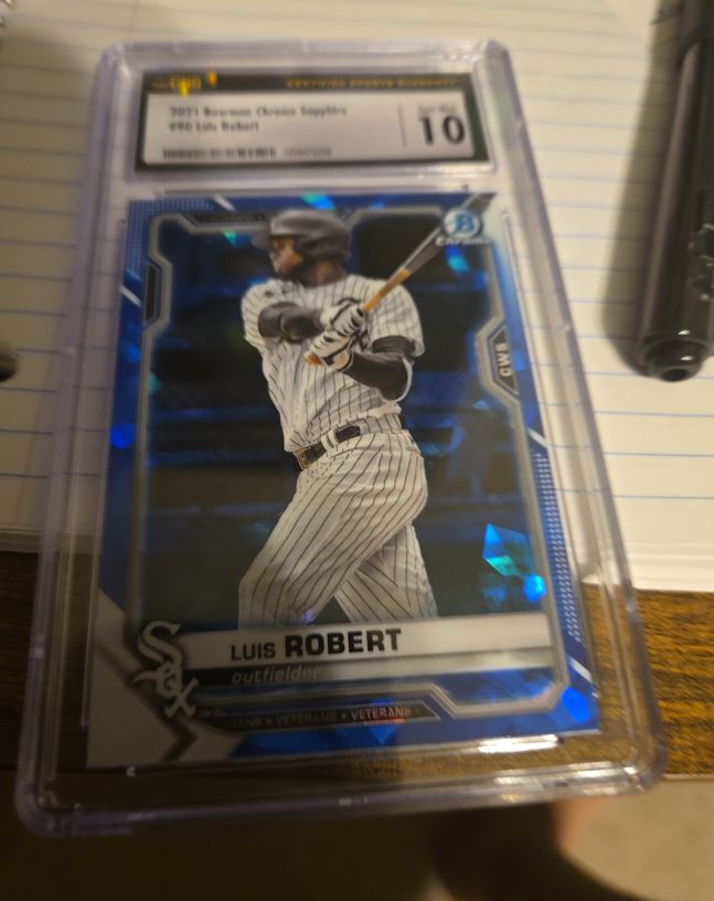 2021 Bowman Chrome Sapphire #90 Luis Robert — front