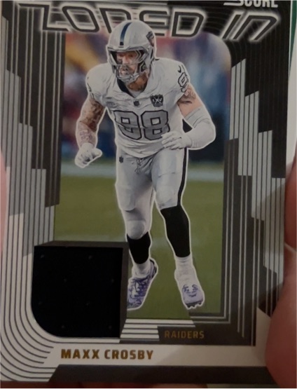 2025 Panini Score #ZON-MCY Maxx Crosby — front