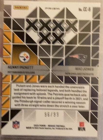 2023 Panini Mosaic Carbon Copy #CC-5 Kenny Pickett — front