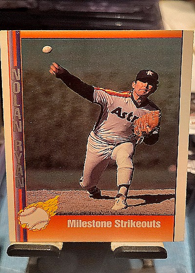 1991 Pacific Nolan Ryan Texas Express I #49 Milestone Strikeouts Nolan Ryan — front