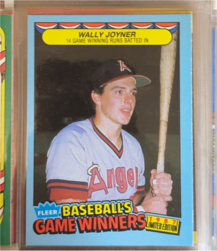 1987 Fleer Baseball's Game Winners #22 Wally Joyner — front