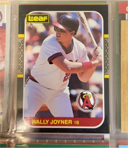 1987 Leaf #252 Wally Joyner — front