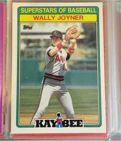 1988 Topps Kay-Bee Superstars of Baseball #15 Wally Joyner — front