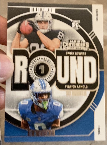 2024 Panini Contenders #23 Brock Bowers / Terrion Arnold Round Numbers — front