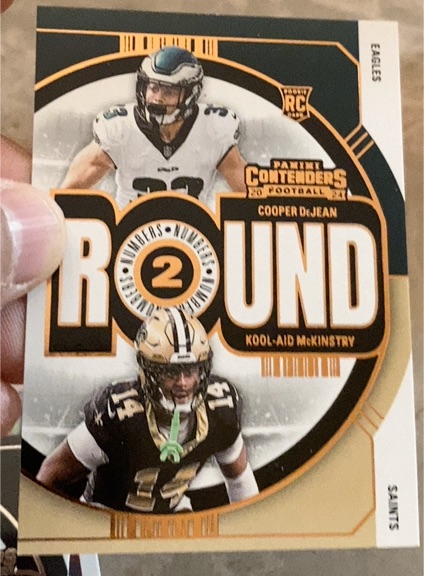 2024 Panini Contenders Round Numbers #11 Cooper DeJean / Kool-Aid McKinstry — front