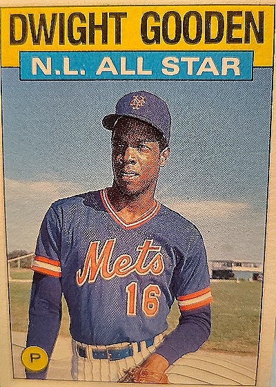 1986 Topps #709 Dwight Gooden N.L. All Star New York Mets — front