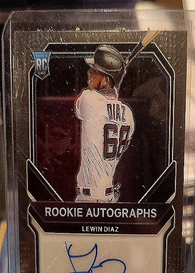 2021 Panini Prizm #RA-LD Lewin Diaz Rookie Autographs — front