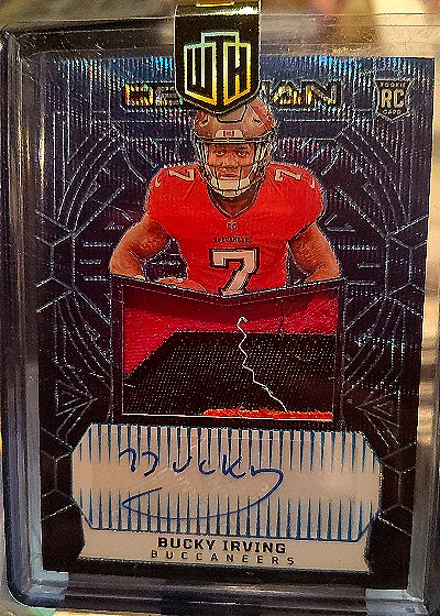 2024 Panini Obsidian Rookie Patch Auto Bucky Irving — front
